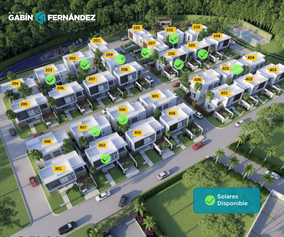Solares para casas tipo villas disponibles urbanización City Garden, Grupo Gabin Fernandez, San Francisco de Macoris, Serie 056
